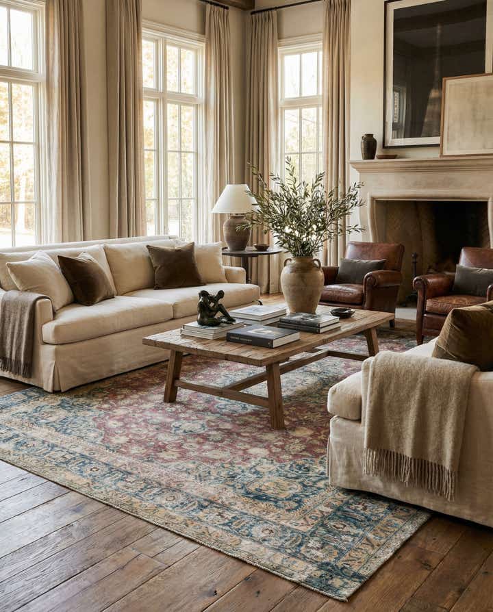 9' 5 x 10' 10 Hand Knotted Ultra Vintage Persian Wool Rug