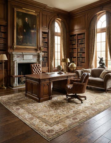 9' 9 x 13' Hand Knotted Vintage Royal Persian Wool Rug