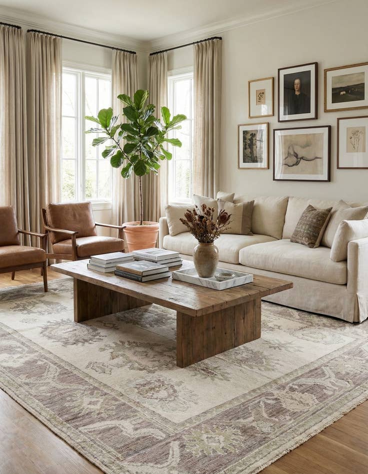 Detail image of 8' 3 x 10' 6  Hand Knotted Darya Wool Rug