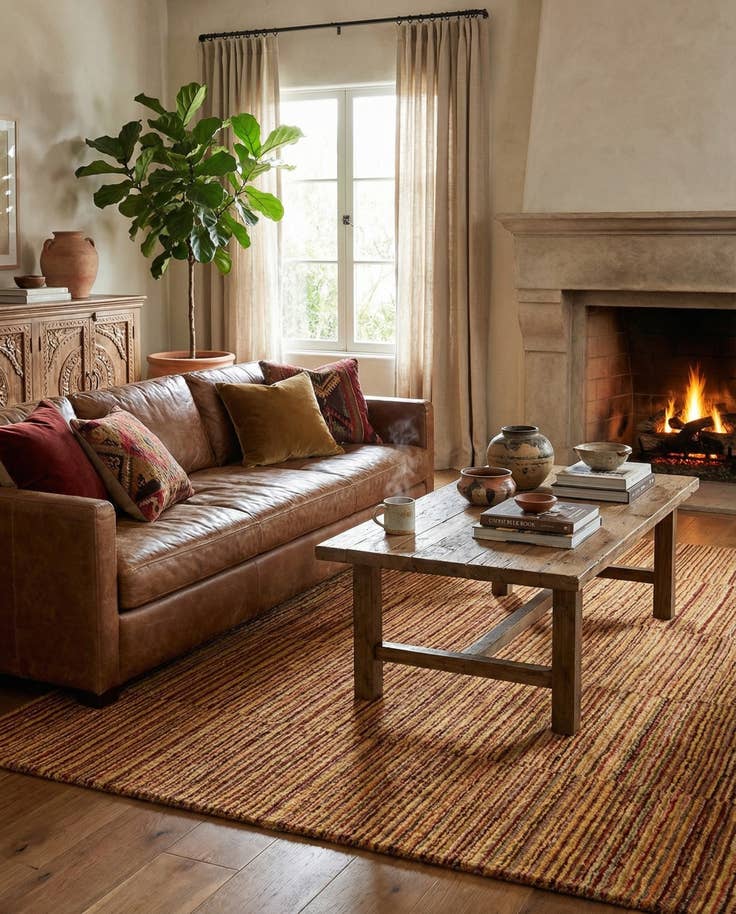 Detail image of 4' 5 x 6' 8 Juma Wool Rug