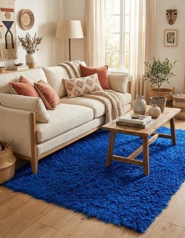 4' 3 x 6' 1 Hand Knotted Moroccan Wool Rug