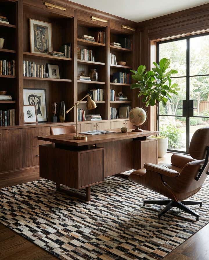 5' 3 x 8' 1 Cowhide - Patchwork Rug