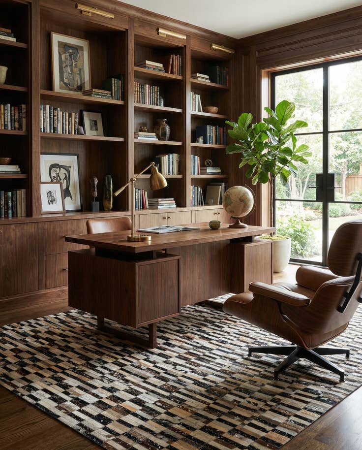 Detail image of 5' 3 x 8' 1 Cowhide - Patchwork Rug