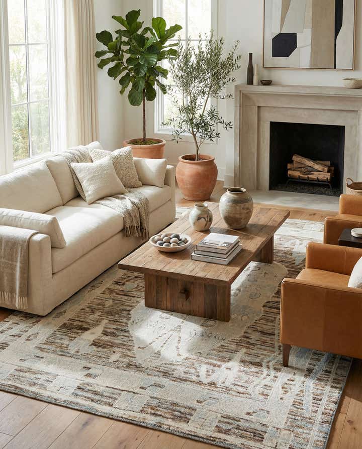8' 7 x 11' 8 Hand Knotted Moroccan Wool Rug