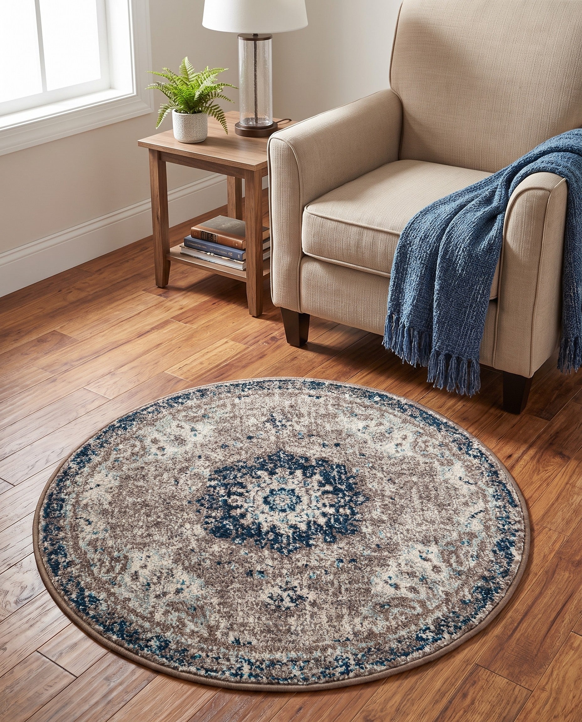 3' x 3' Carrington Round Rug