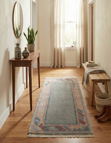 2' 3 x 4' 10 Hand Knotted Nepal Wool Runner Rug