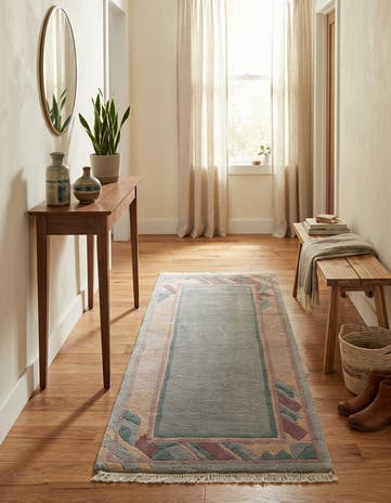2' 3 x 4' 10 Hand Knotted Nepal Wool Runner Rug