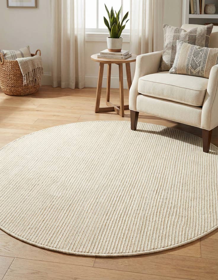 Detail image of 3' 3 x 3' 3  Washable Jill Zarin Palm Springs Indoor / Outdoor Round Rug