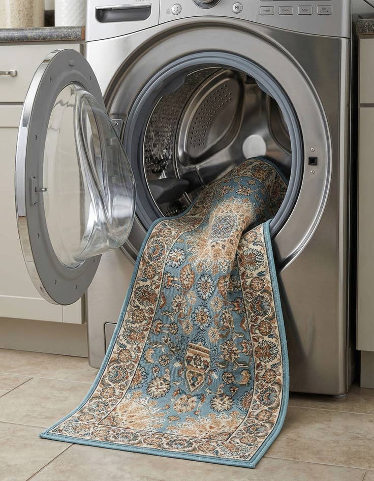 Detail image of  2' x 8'  Washable Traditional Indoor / Outdoor Runner Rug