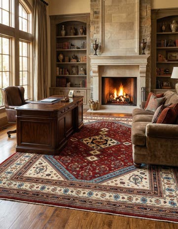 8' 4 x 11' Hand Knotted Luribaft Rug