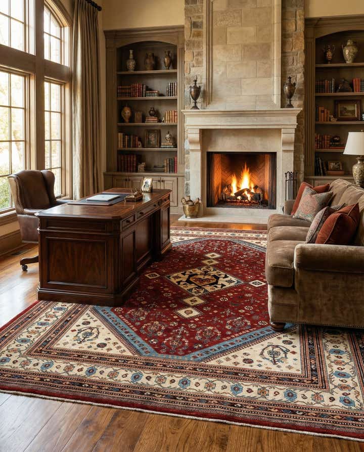 8' 4 x 11' Hand Knotted Luribaft Rug