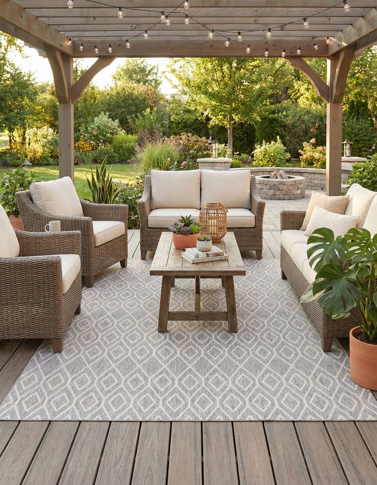 Detail image of 9' x 12'  Washable Jill Zarin Turks and Caicos Indoor / Outdoor Rug