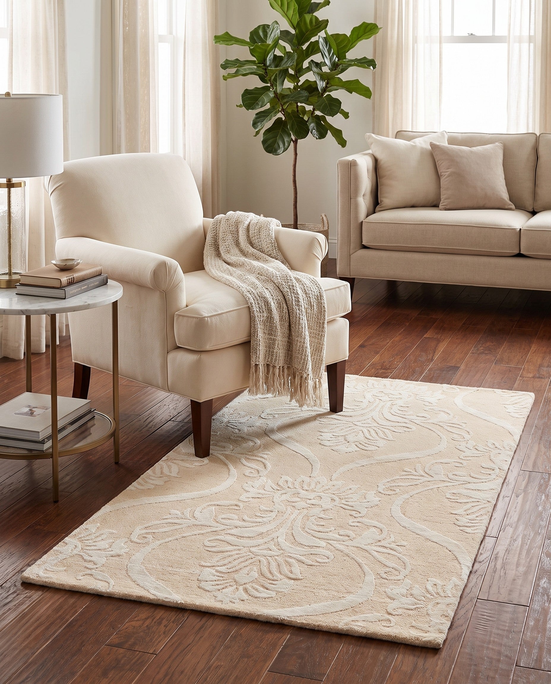 2' 9 x 4' 10 Hand Knotted Darya Wool Rug