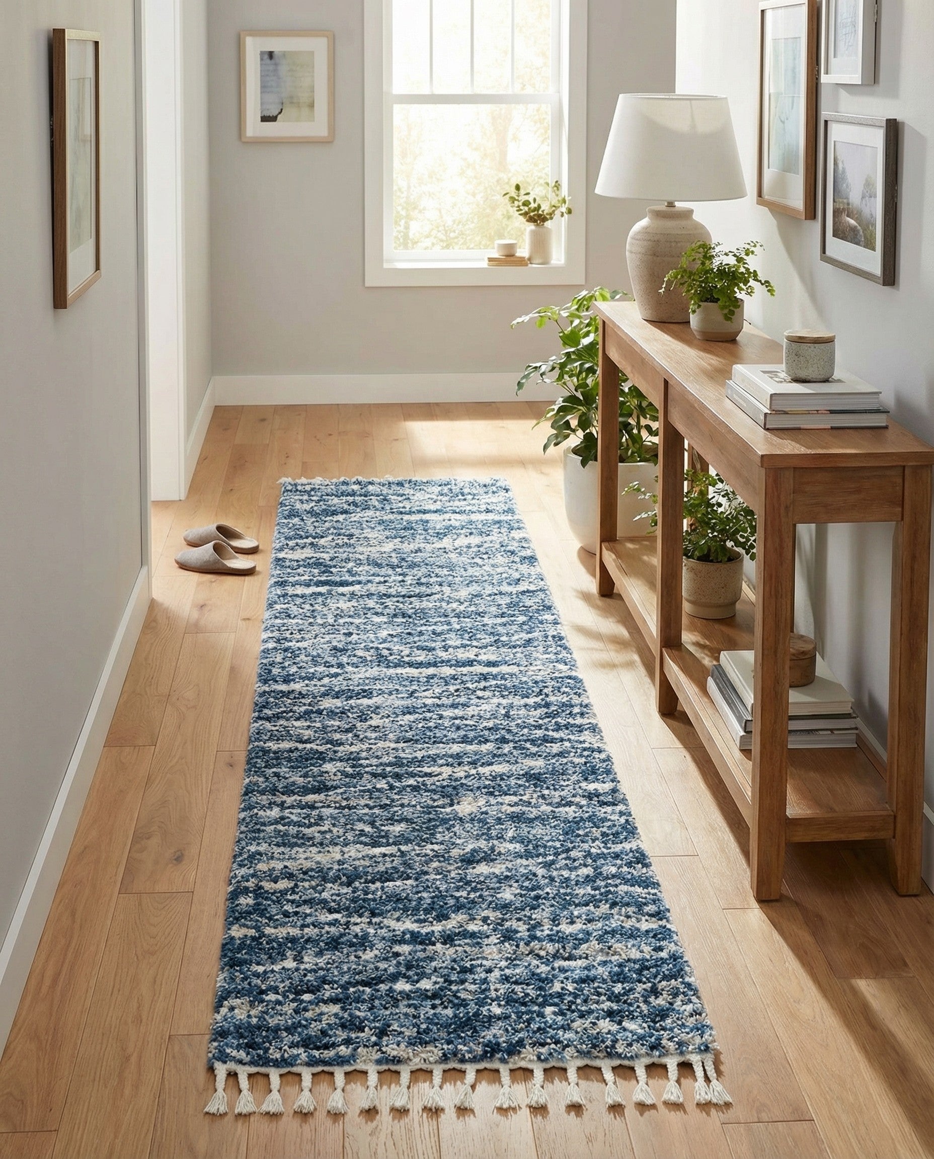  2' 7 x 12' Serenity Shag Runner Rug