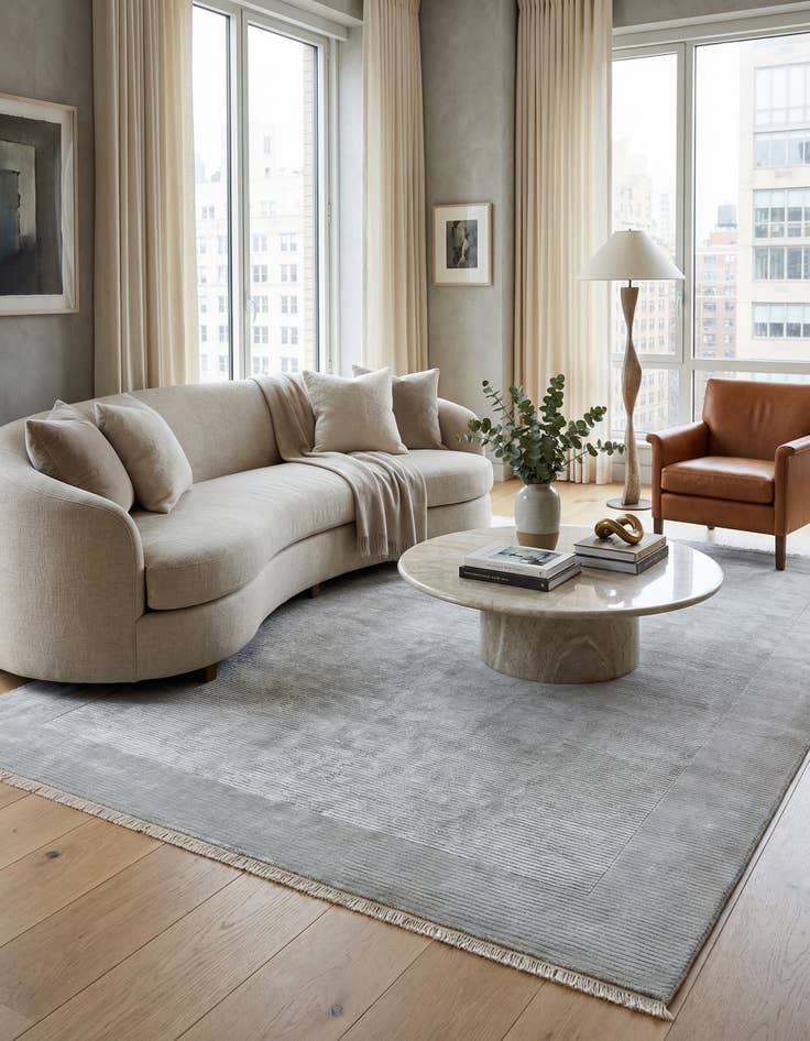 Detail image of 8' 2 x 11' 6  Hand Knotted Darya Wool Rug