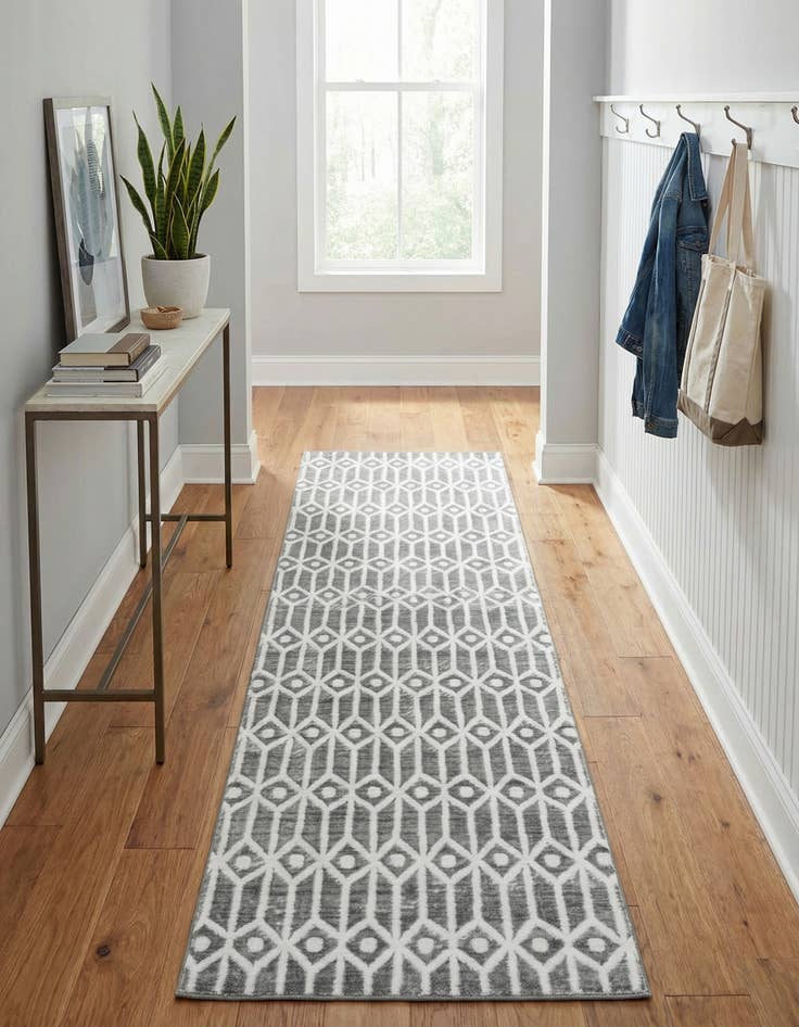 Detail image of  3' x 10' Lattice Trellis Runner Rug