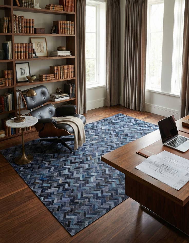 Detail image of  5' 2 x 8' 1 Cowhide Rug