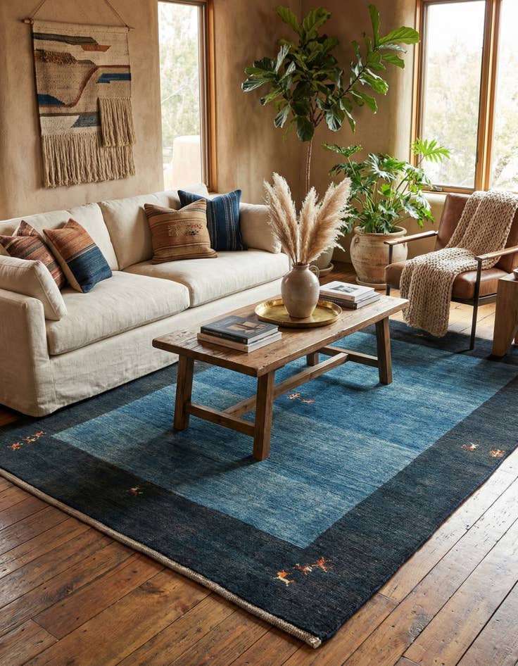 Detail image of  4' 9 x 6' 5 Gabbeh Shouli Rug