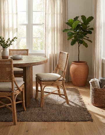 4' 1 x 6' 1 Hand Woven Chunky Jute Rug