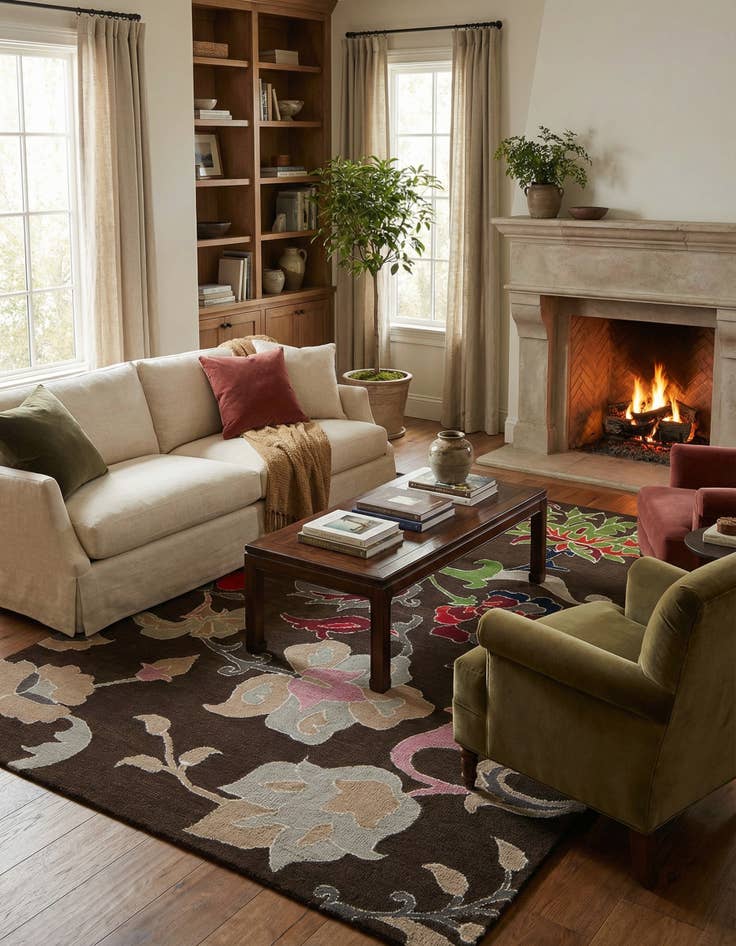 Detail image of 6' x 9' Agra Rug