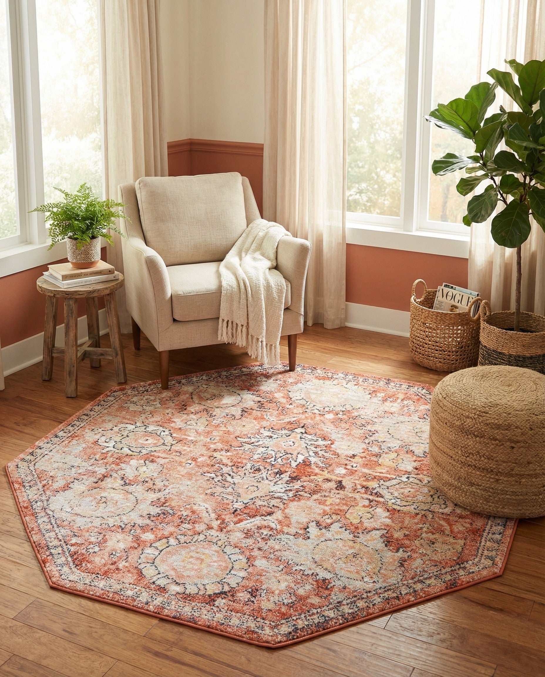  5' x 5' Lola Octagon Rug