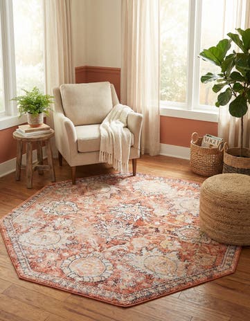 5' x 5' Lola Octagon Rug