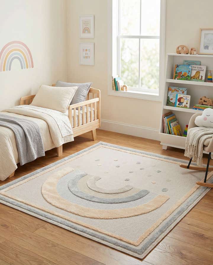7' 10 x 7' 10 Whimsy Kids Square Rug