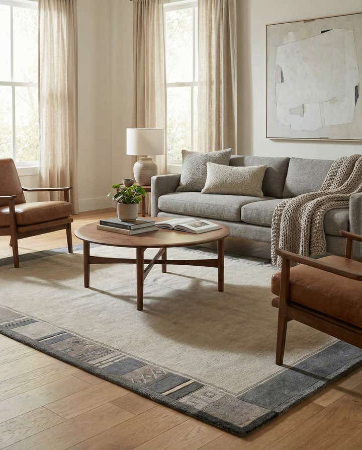 5' 8 x 7' 10 Hand Knotted Tibet Wool Rug