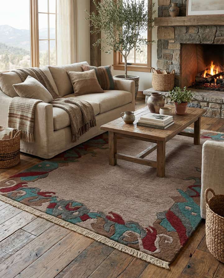 4' 2 x 6' 1 Hand Knotted Nepal Wool Rug