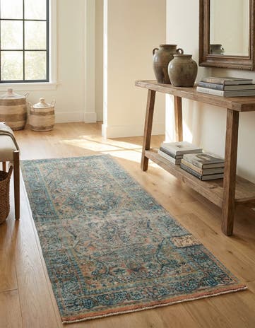 3' 1 x 8' 1 Hand Knotted Ultra Vintage Persian Wool Runner Rug