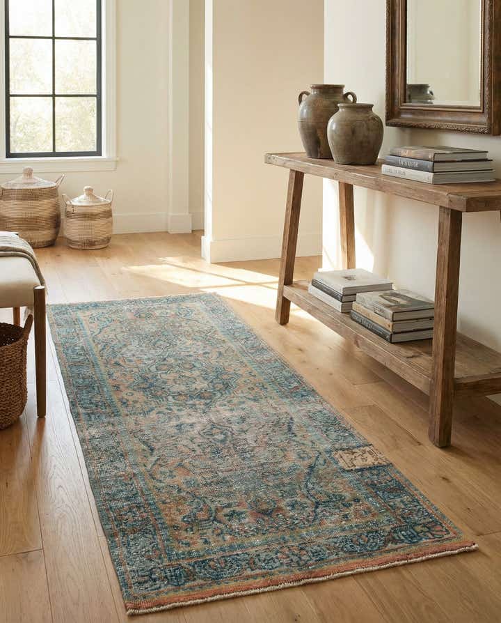 3' 1 x 8' 1 Hand Knotted Ultra Vintage Persian Wool Runner Rug