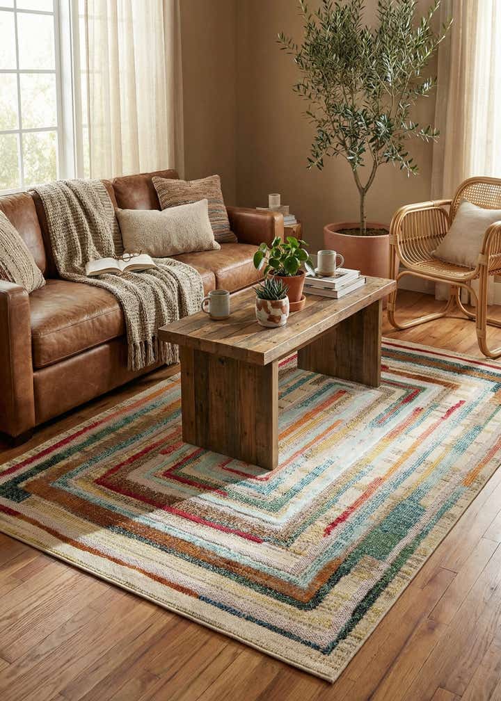 4' x 6' Easy-Clean Casablanca Indoor / Outdoor Rug