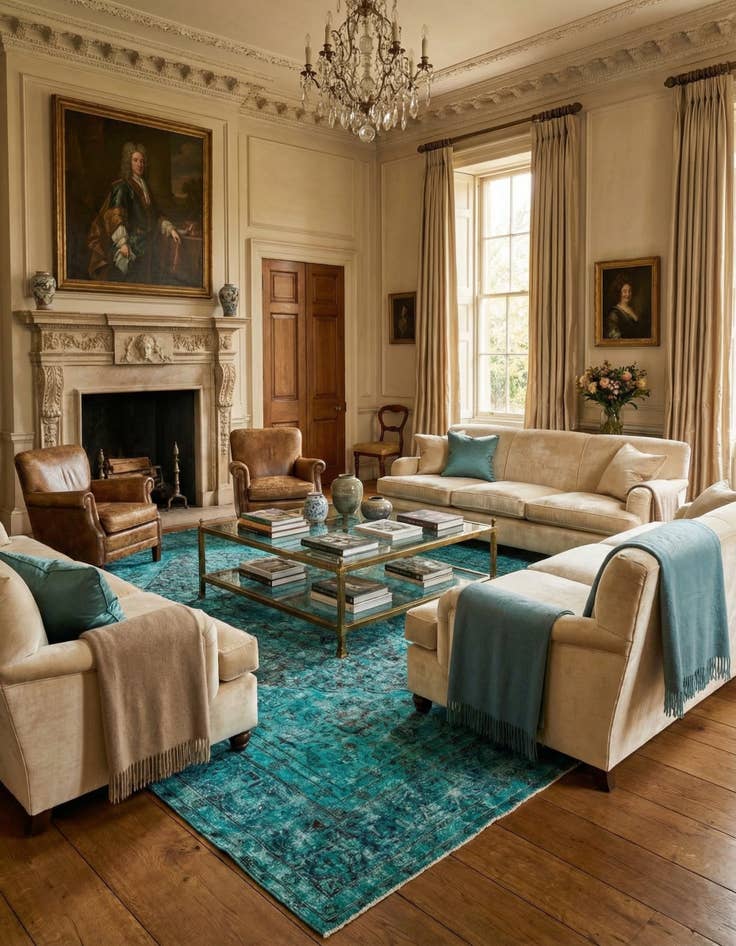 Detail image of 9' 7 x 13' Vintage Royal Wool Rug