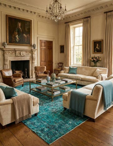 9' 7 x 13' Vintage Royal Wool Rug