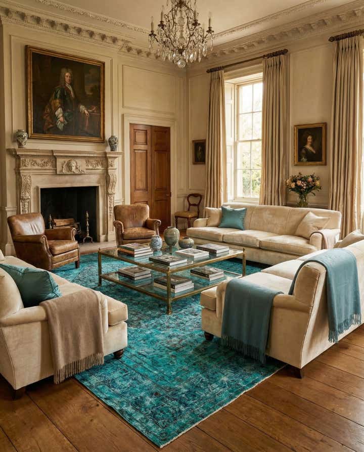 9' 7 x 13' Vintage Royal Wool Rug