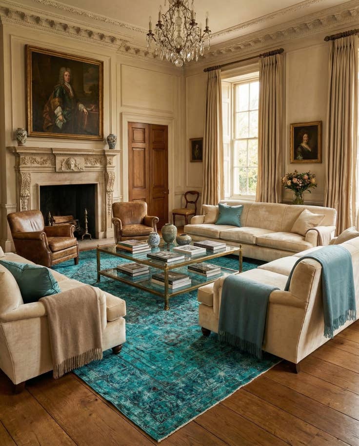 Detail image of 9' 7 x 13' Vintage Royal Wool Rug