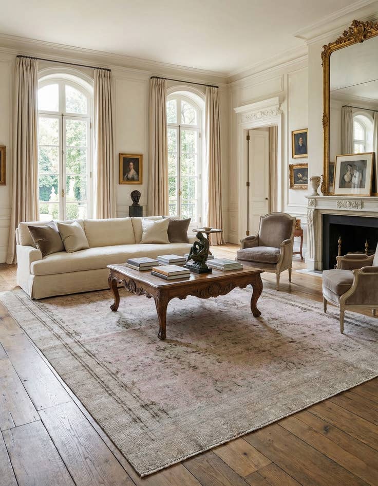 Detail image of 8' x 12' 3  Hand Knotted Ultra Vintage Persian Wool Rug