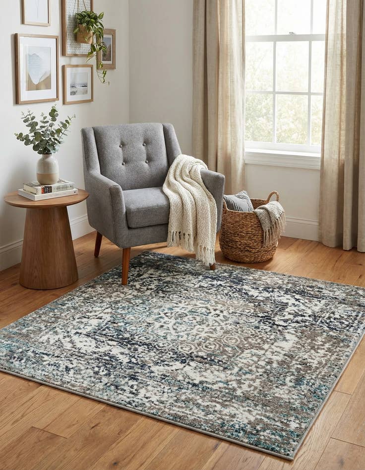 Detail image of 4' x 4' Arlington Square Rug