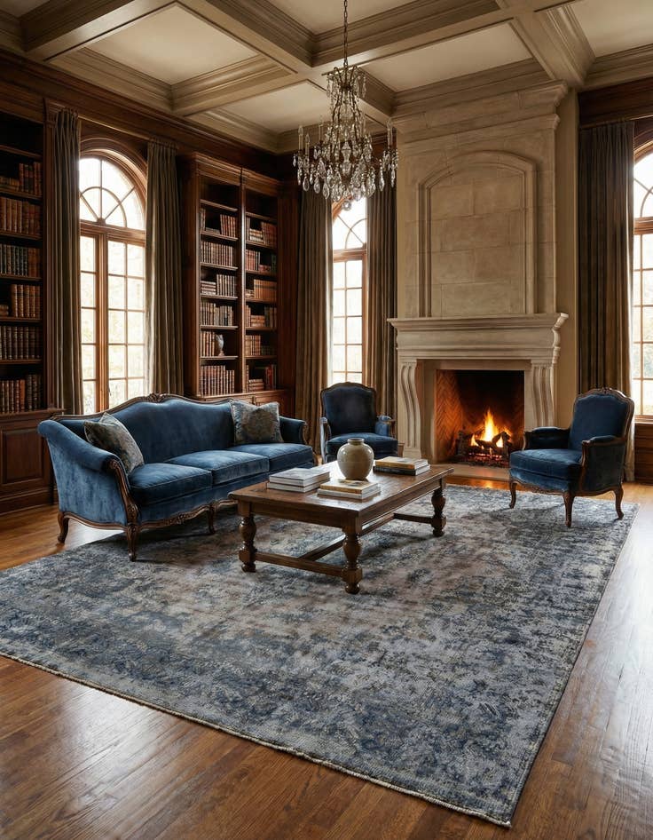 Detail image of 9' 5 x 12' 8 Vintage Royal Wool Rug