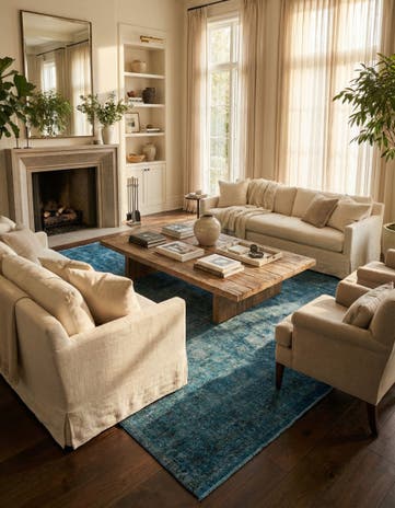 7' 8 x 11' 3 Hand Knotted Ultra Vintage Persian Wool Rug