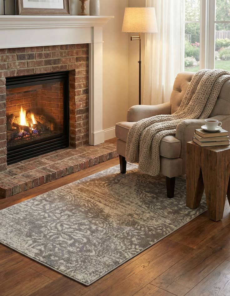 Detail image of  3' 1 x 6' 1 Monte Carlo Hearth Rug