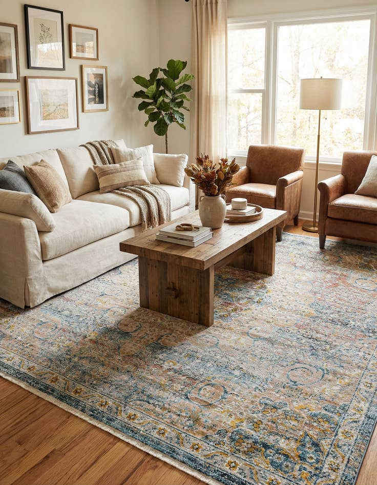 Detail image of  6' x 6' Newport Square Rug