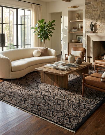 8' 10 x 12' 4 Hand Knotted Darya Wool Rug