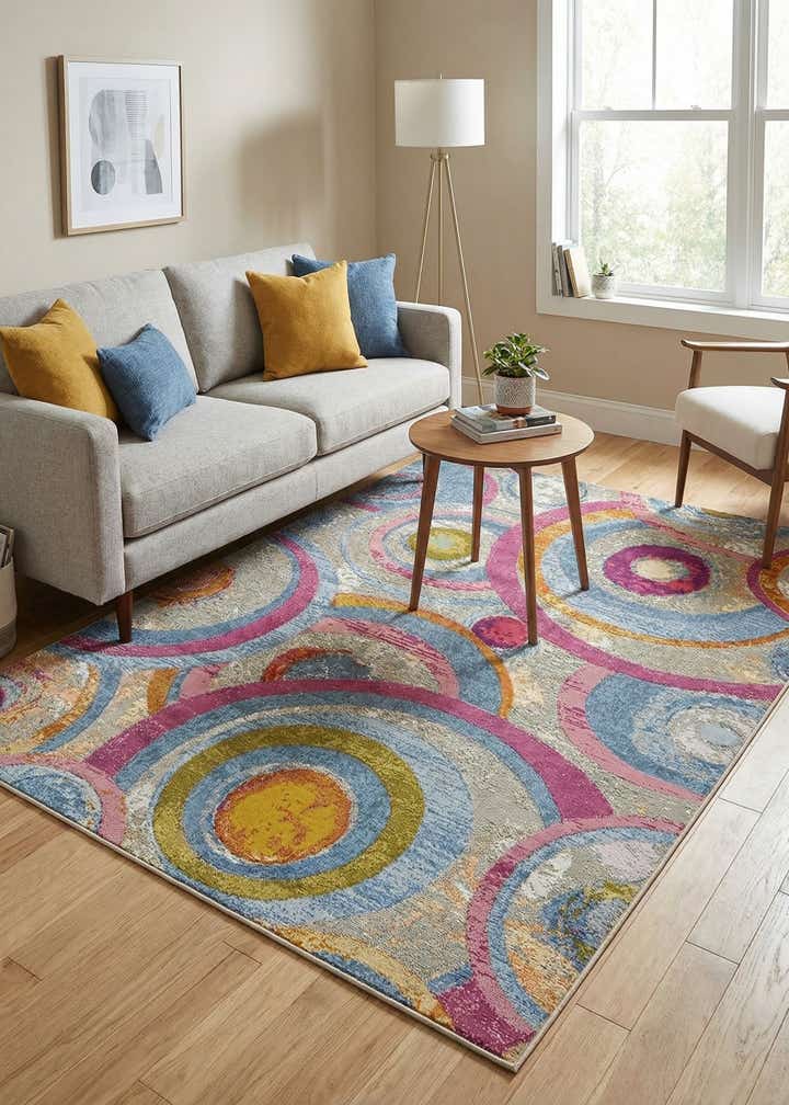 5' x 7' Easy-Clean Modern Indoor / Outdoor Rug