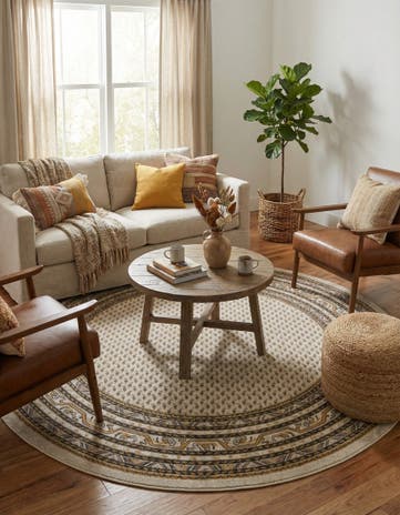 Beige SoHo Round Rug