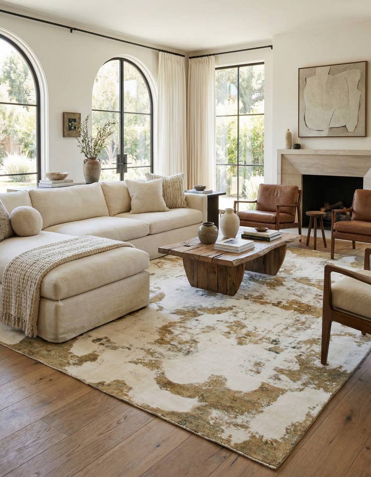 Detail image of 8' 2 x 11' 5 Hand Knotted Ultra Vintage Persian Wool Rug