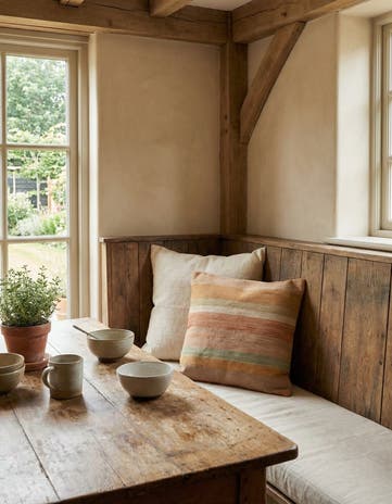 1' 8 x 1' 9 Hand Woven Pillow Wool Square Rug