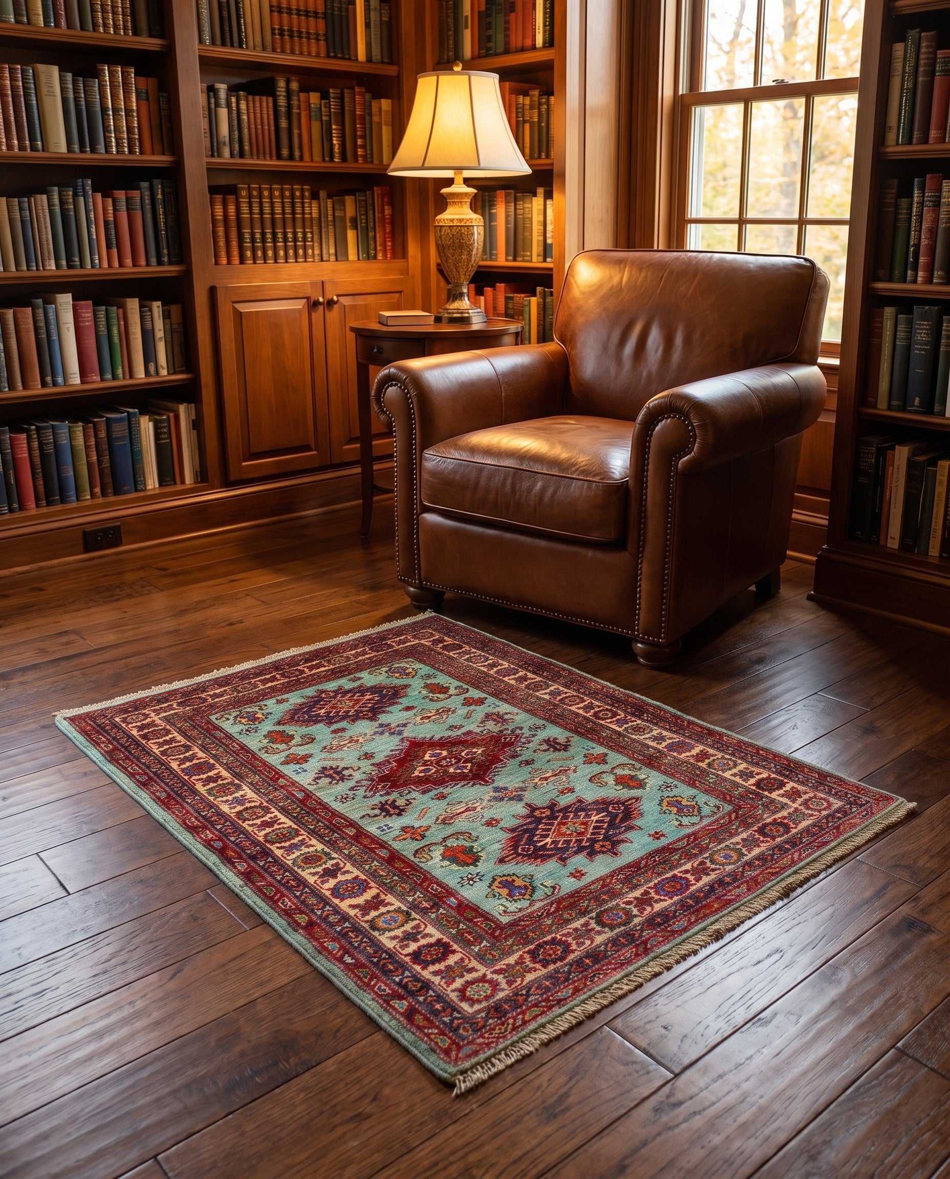 3' 3 x 5' Hand Knotted Kazak Rug
