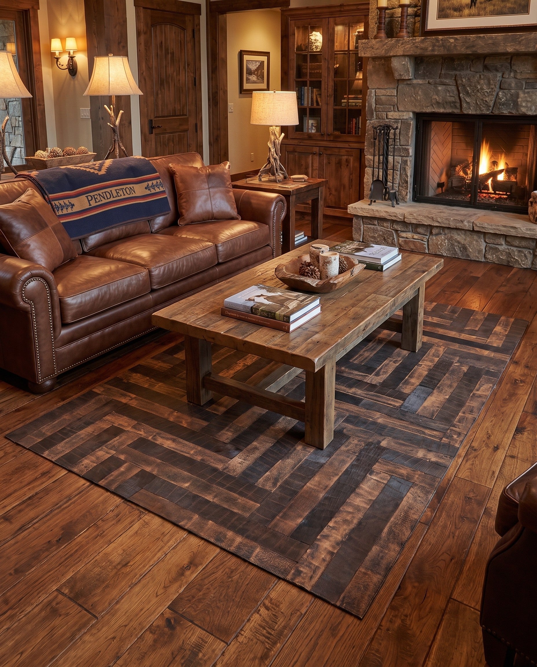 5' x 7' 10 Cowhide Rug