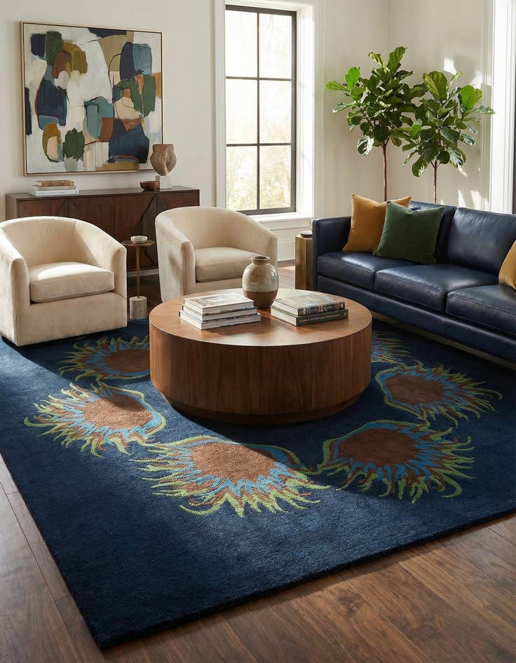 Detail image of  7' 7 x 7' 7 Agra Square Rug